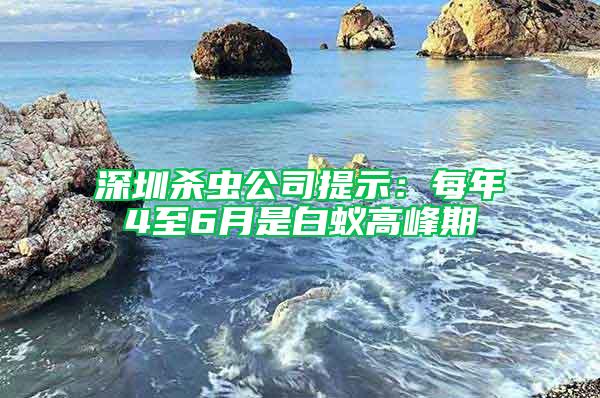 深圳殺蟲(chóng)公司提示:每年4至6月是白蟻高峰期