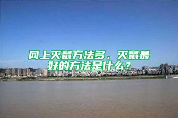 網(wǎng)上滅鼠方法多，滅鼠最好的方法是什么？