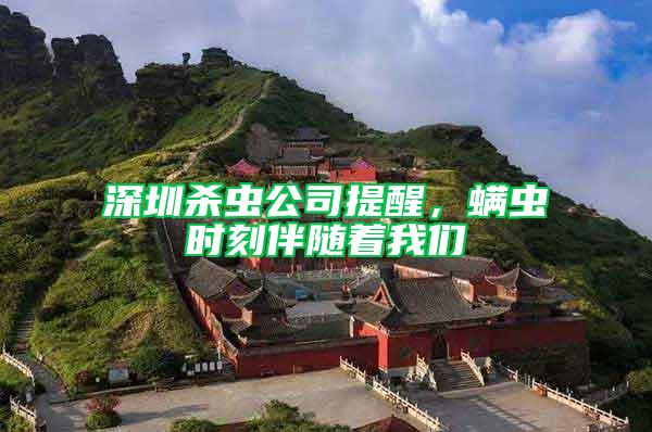 深圳殺蟲公司提醒,螨蟲時刻伴隨著我們