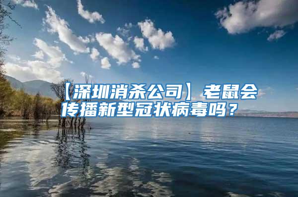 【深圳消殺公司】老鼠會傳播新型冠狀病毒嗎?