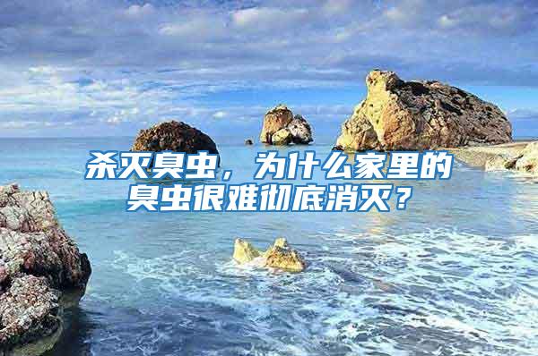 殺滅臭蟲,為什么家里的臭蟲很難徹底消滅?