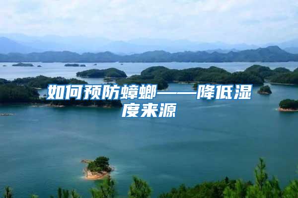 如何預防蟑螂——降低濕度來源