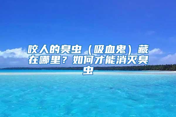 咬人的臭蟲(吸血鬼)藏在哪里?如何才能消滅臭蟲