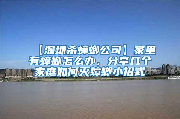 【深圳殺蟑螂公司】家里有蟑螂怎么辦,分享幾個(gè)家庭如何滅蟑螂小招式