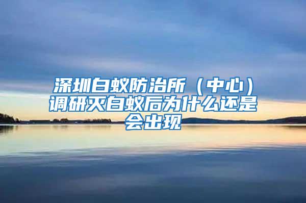 深圳白蟻防治所（中心）調(diào)研滅白蟻后為什么還是會(huì)出現(xiàn)