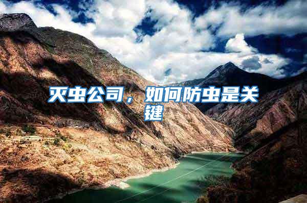 滅蟲公司,如何防蟲是關鍵