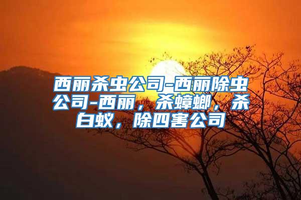 西麗殺蟲公司-西麗除蟲公司-西麗,殺蟑螂,殺白蟻,除四害公司