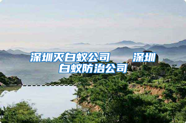 深圳滅白蟻公司 深圳白蟻防治公司