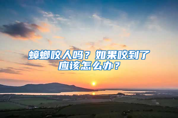蟑螂咬人嗎？如果咬到了應(yīng)該怎么辦？